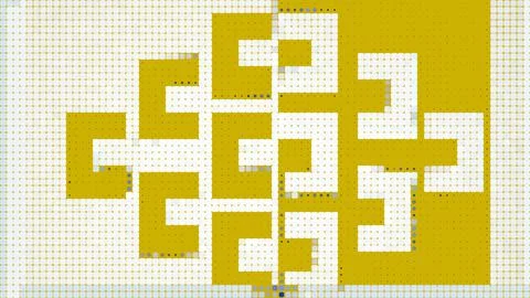 Abstract design background. Square geometry. 2D rendering digital illustratio Stock Illustration