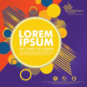 Abstract design background template with halftone style. Use for modern desig イラスト素材