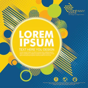 Abstract design background template with halftone style. Use for modern desig Illustrazione stock