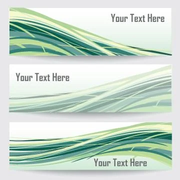 Abstract design banners Stock Illustration