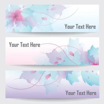 Abstract design banners Stock Illustration