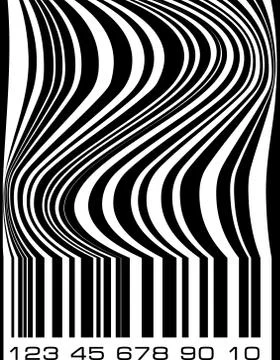 Abstract design with barcode Stockillustratie