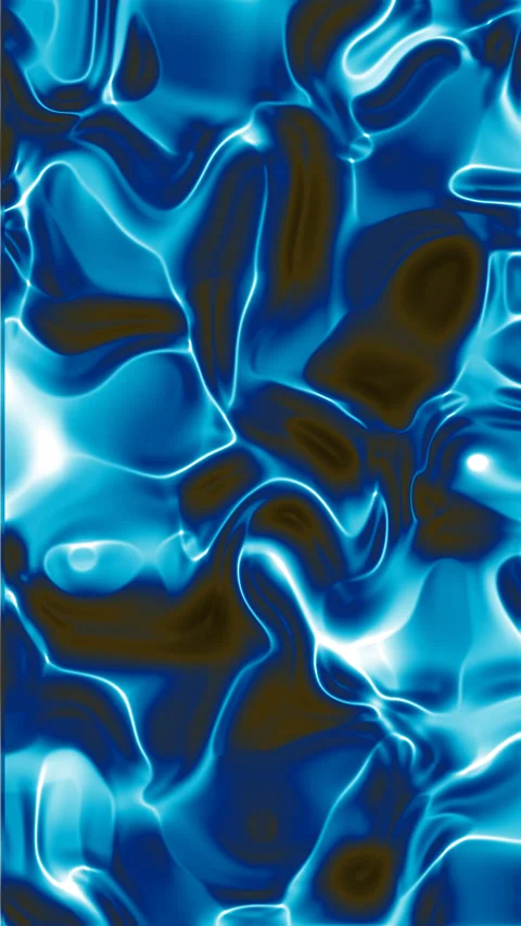 Abstract design of blue and black flowing patterns Video stock 310385384