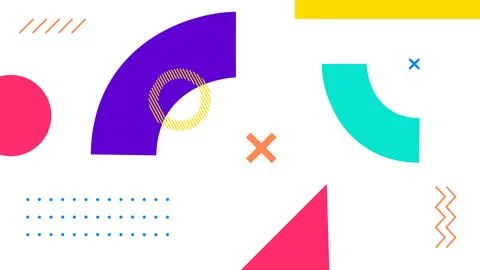 Abstract Design with Bright Elements Background 库存插图