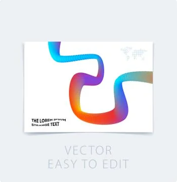 Abstract design brochure cover, creative flyer in A4 with colourful geometric Stock Illustration