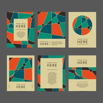 Abstract Design Brohure Template Stock Illustration