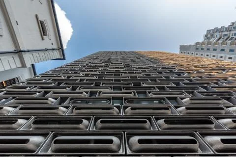 Abstract design building wall Foto stock