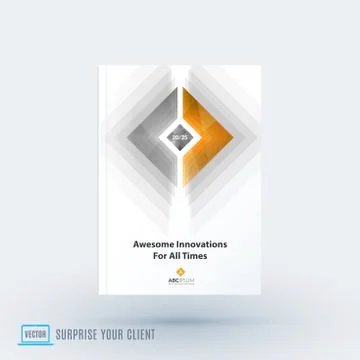 Abstract design of business vector brochure for brand printing Illustrazione stock