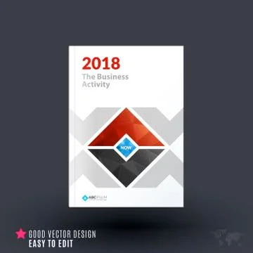 Abstract design of business vector brochure for brand printing Stock Illustration