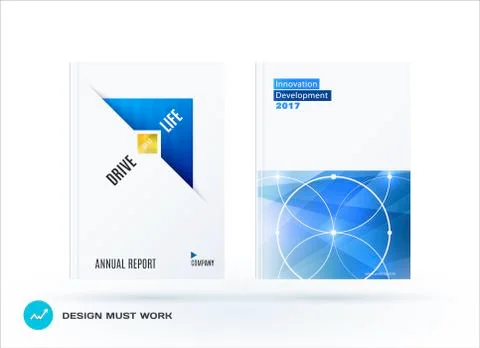 Abstract design of business vector brochure for brand printing Illustrazione stock