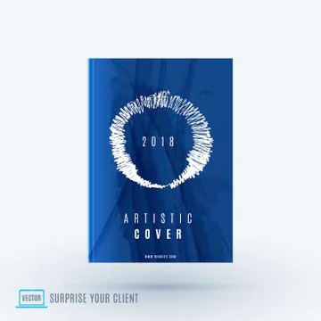 Abstract design of business vector brochure, template cover, poster Stock Illustration