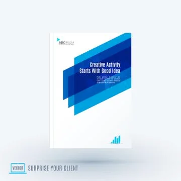 Abstract design of business vector template, brochure Stock Illustration