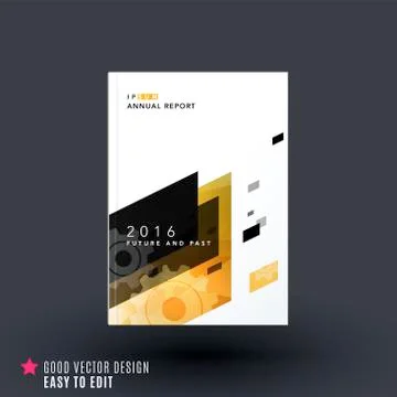 Abstract design of business vector template, brochure Stock Illustration