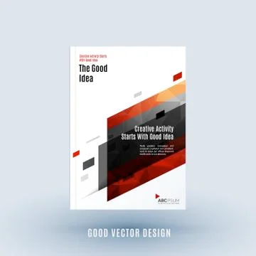 Abstract design of business vector template, brochure Stock Illustration
