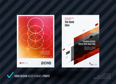 Abstract design of business vector template Stock Illustration