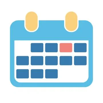 Abstract design calendar icon for business Stock Illustration