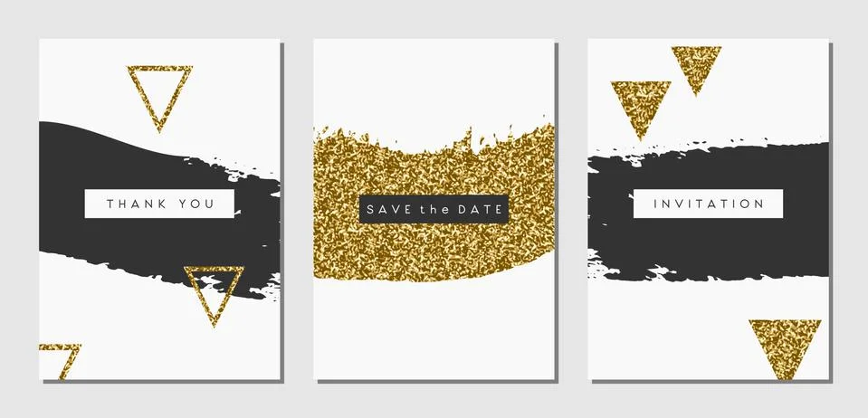 Abstract Design Cards Set Stock-Illustration