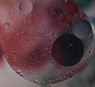 Abstract design circle with drops multicolored Stock Photos