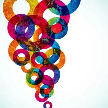 Abstract design circles background. vector Stock Illustration