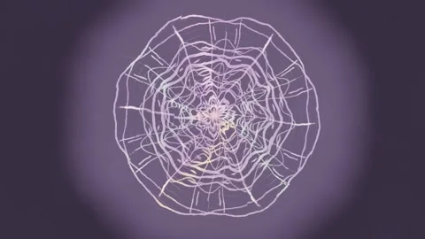 Abstract design with circular pattern on dark background Stock Footage 337413195