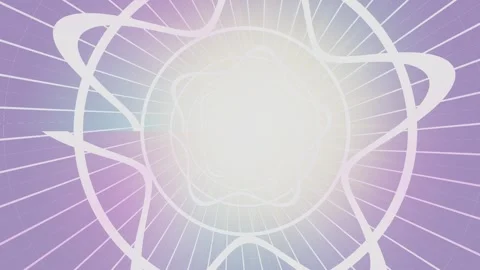 Abstract design with circular patterns and light in soft colors Stock Footage 337381239