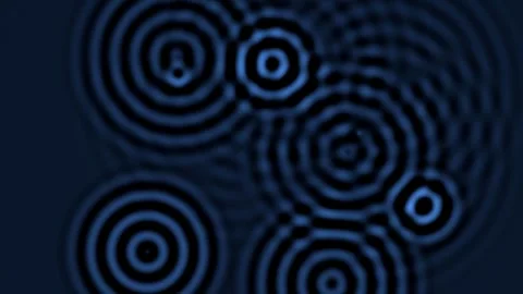 Abstract design with circular patterns on a dark background Stock Footage 338037581