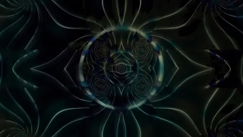 Abstract design with circular patterns in dark colors Stock Footage 339868772