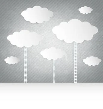 Abstract Design Clouds Stock Illustration