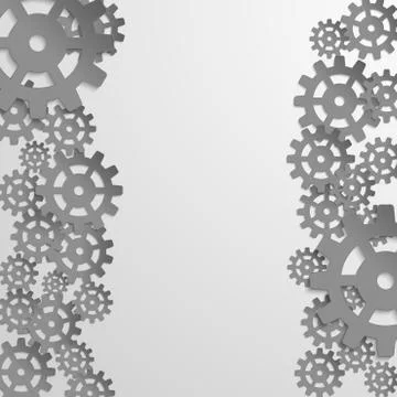 Abstract design with cog wheel Ilustración de archivo