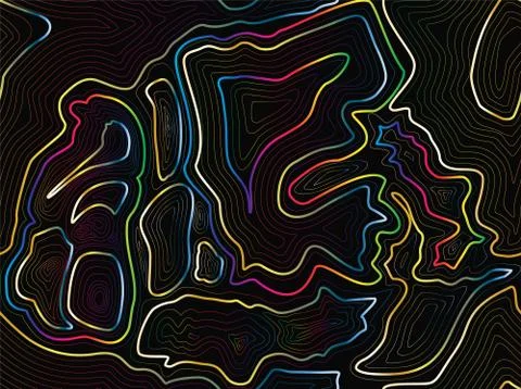 Abstract design. Colorful gradient pattern background, Background of the topo Stock Illustration