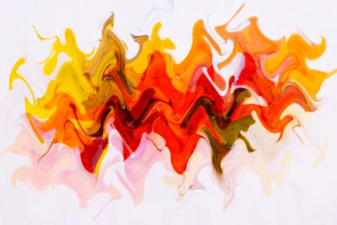 Abstract design of colorful waves. Rainbow ribbon color line effect background Stock Illustration