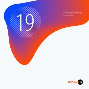 Abstract design of colourful flow vector elements for modern background with イラスト素材