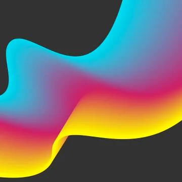 Abstract design of colourful flow vector elements for modern background with イラスト素材