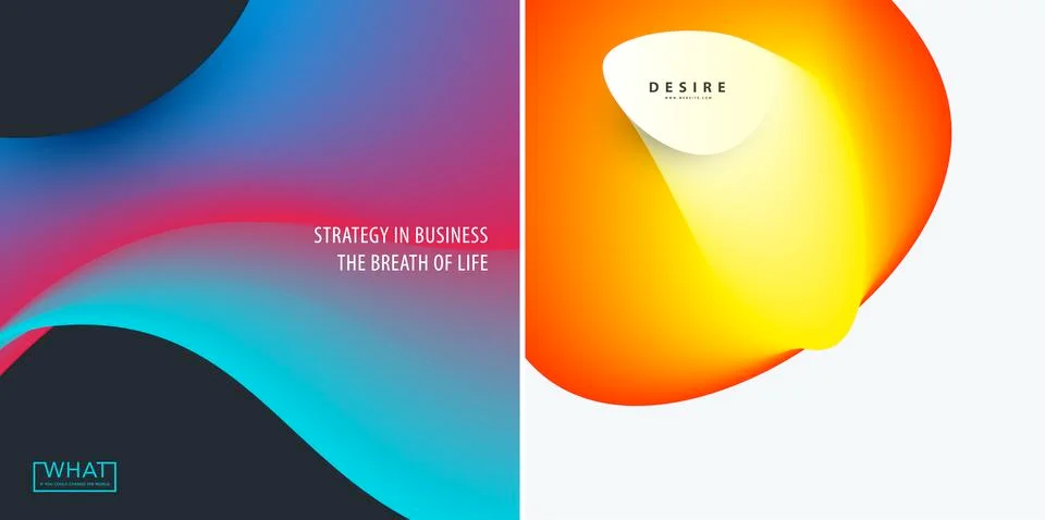 Abstract design of colourful flow vector elements for modern background with Stock Illustration