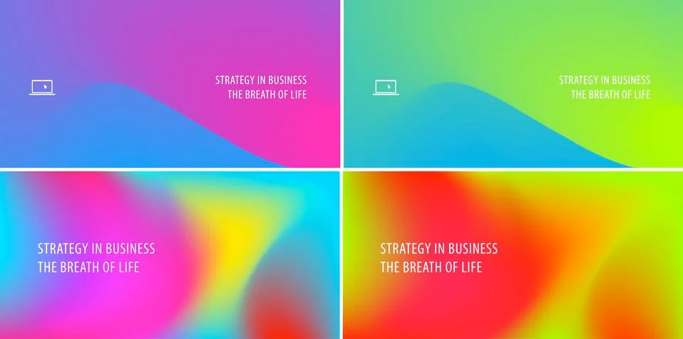 Abstract design of colourful flow vector elements for modern background with Stock Illustration