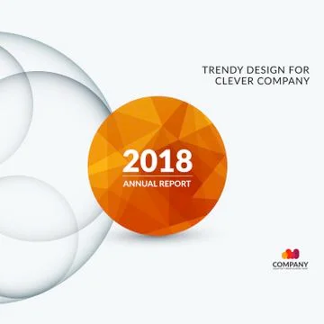 Abstract design of colourful vector elements for modern background with circles Illustrazione stock