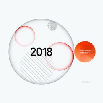 Abstract design of colourful vector elements for modern background with circles Stock Illustration