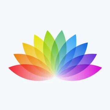 Abstract design of colourful vector elements for modern background with flower Stock Illustration