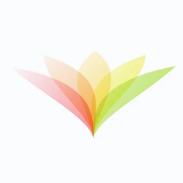 Abstract design of colourful vector elements for modern background with flower イラスト素材