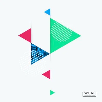 Abstract design of colourful vector elements for modern background with Stock Illustration