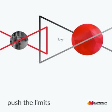 Abstract design of colourful vector elements for modern background with Stock Illustration