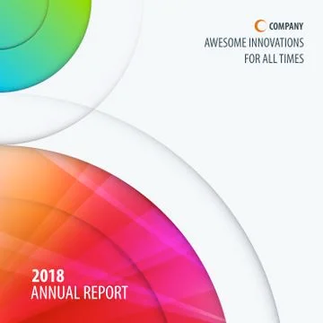 Abstract design of colourful vector elements for smooth background with round Stock-Illustration