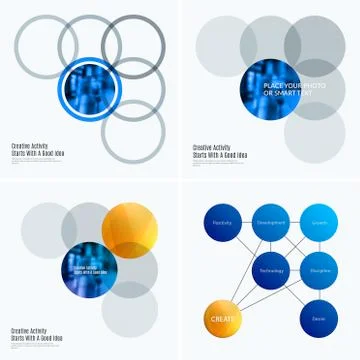 Abstract design of colourful vector elements for smooth background with round Stock Illustration