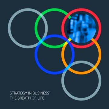 Abstract design of colourful vector elements for smooth background with round Stock Illustration