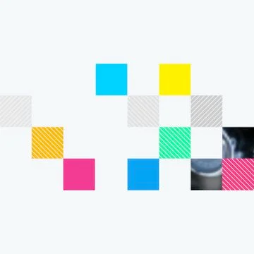 Abstract design of colourful vector elements for modern background with Stock Illustration