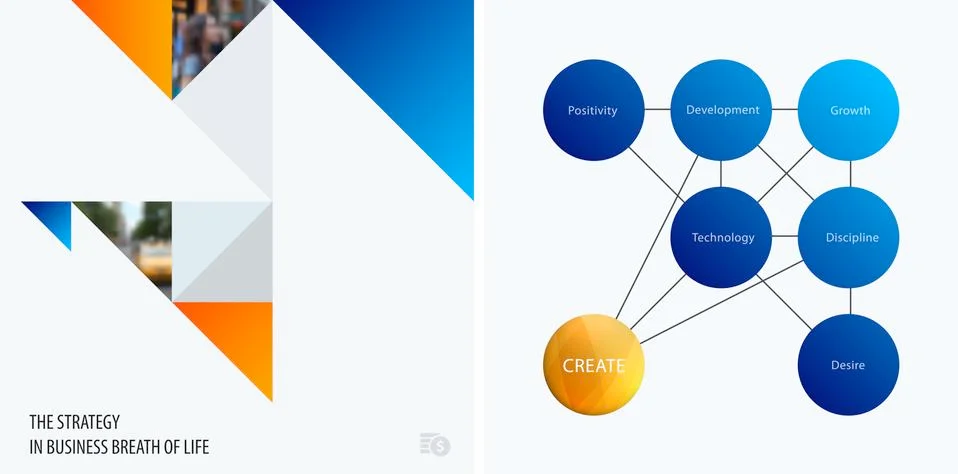 Abstract design of colourful vector elements for modern background with Illustrazione stock