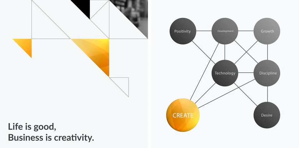 Abstract design of colourful vector elements for modern background with Illustrazione stock