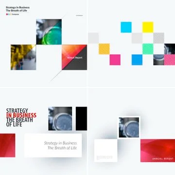 Abstract design of colourful vector elements for modern background with Illustrazione stock