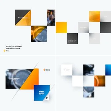 Abstract design of colourful vector elements for modern background with Illustrazione stock