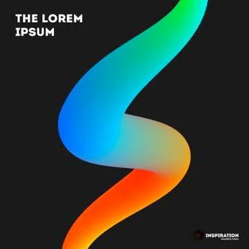 Abstract design of colourful vector elements for modern black background with イラスト素材